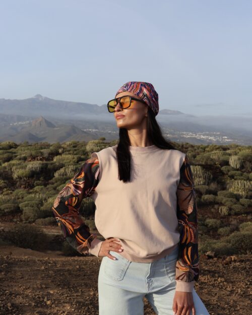 CHARLLOT SWEATSHIRT PEACEFUL BOHO MONSTERA