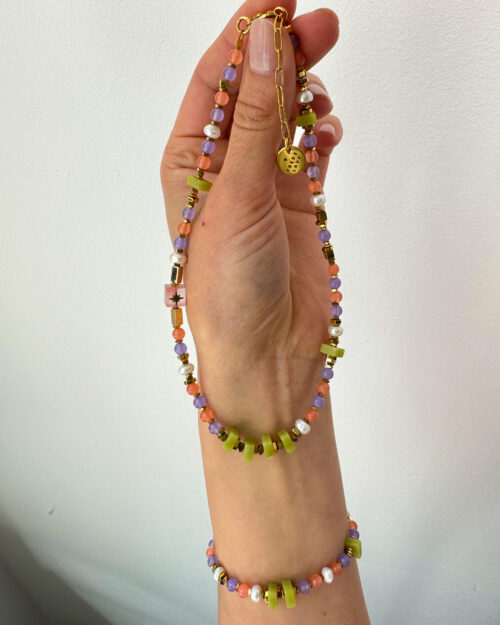 NECKLACE,  NATURAL PEARL, JADE, AGATE, NATURAL STONE JEWELRY, STONE NACKLACE, HANDMADE