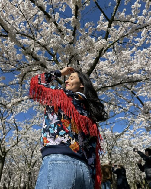 RUBY SWEATSHIRT RED FRINGES SPIRITUAL FLIGHT & ENERGY